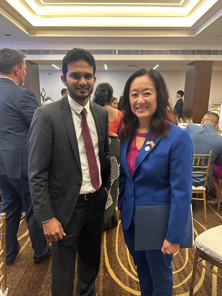 Wishing US Ambassador <a href="/juliechungfso/">Julie Chung</a> as her 4-year tenure in Sri Lanka concludes. Thank you for strengthening our partnership, advancing cooperation and supporting our people. Best wishes for the journey ahead! 🇱🇰 🤝 🇺🇸