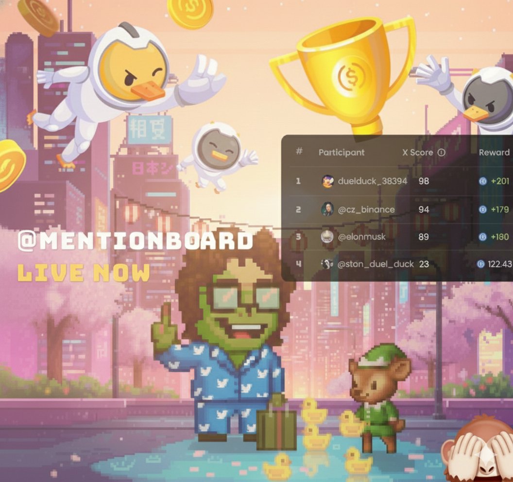 GM Crypto and Bitcoin fam ☀️ Never thinking infofi season ends quick, but  @duel_duck built different than all infofi platform, not ended but evolved  ,every organic posts rewarded, not even a big