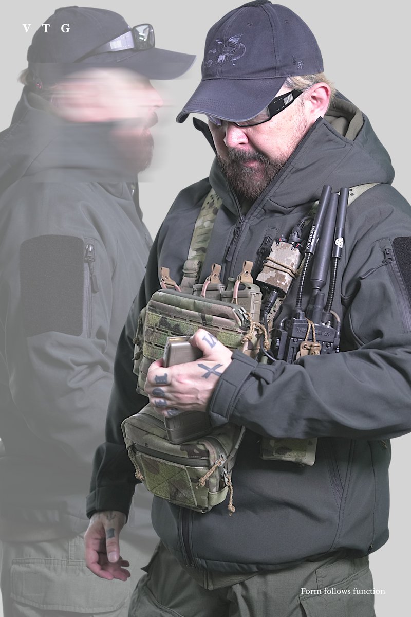 VOLK TACTICAL GEAR パッチ レンジャーグリーン レンジャーグリーンとマルチカムを掛け合わせたスタイリングイメージ