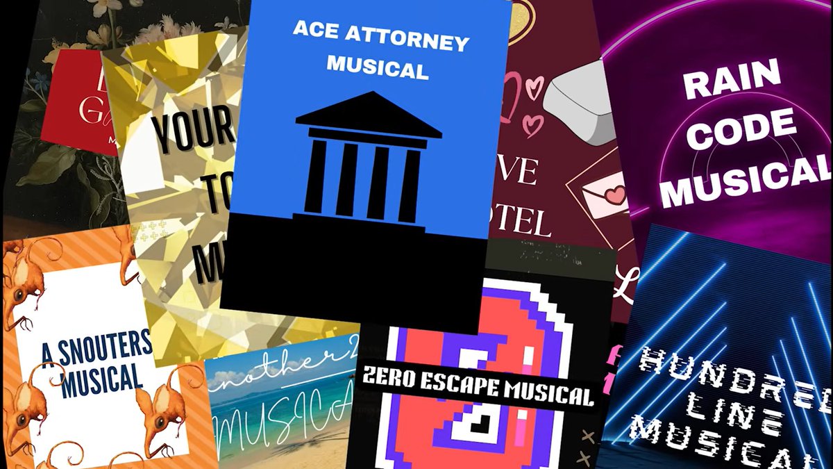 Derrybop's tweet photo. @TuhwistedMinds Haha yeah...It would be real dumb if some people spend nearly 20 years making Ace Attorney musical......*shoves several AA musicals back into the closet*.... Yeah that would be weird..... https://t.co/N4jWBAJdBH
