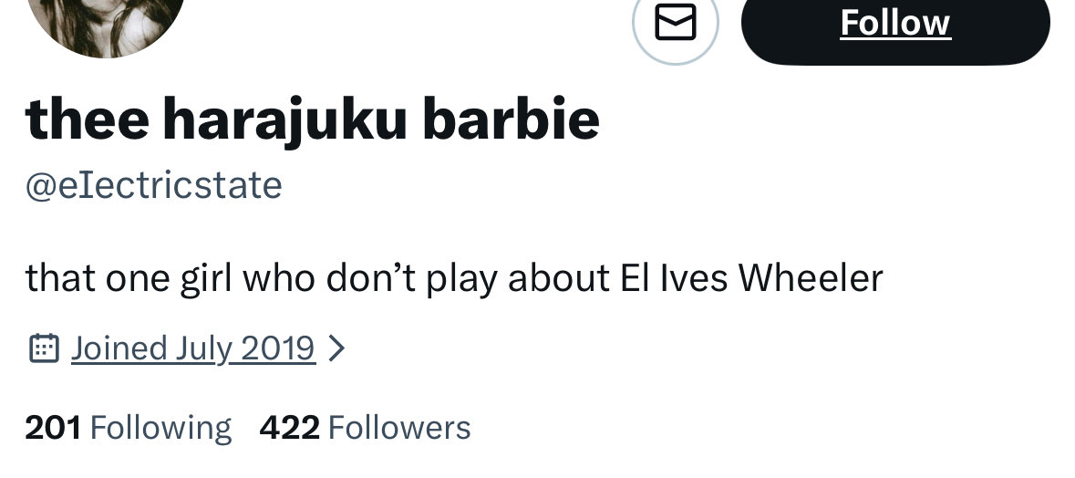 el ives wheeler you truly cannot make this up