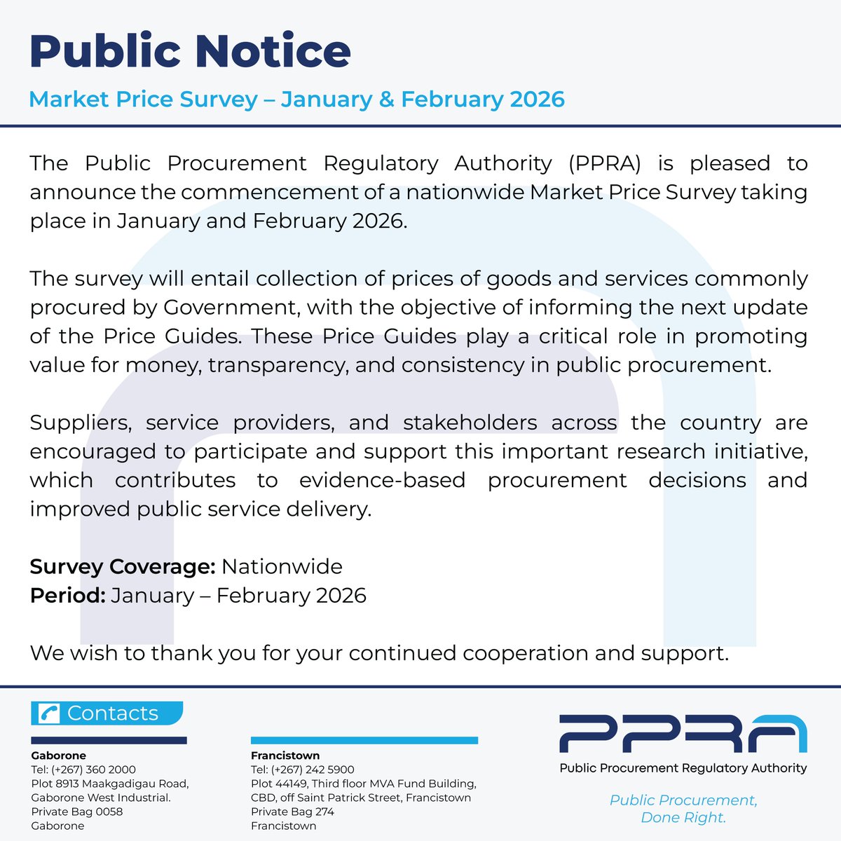 PUBLIC PROCUREMENT REGULATORY AUTHORITY tweet media