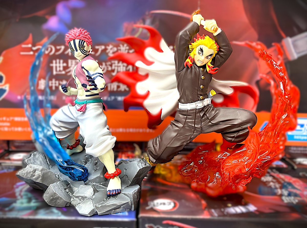 煉獄杏寿郎＋猗窩座　フィギュア 心を燃やせ―「S.H.Figuarts 煉獄杏寿郎」＆「S.H.Figuarts 猗窩座
