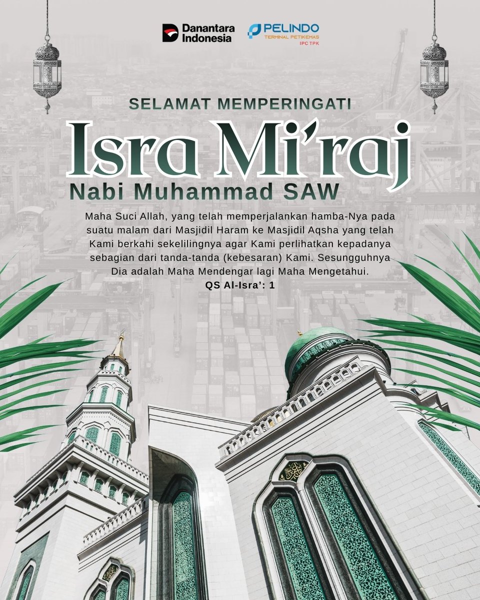 Assalamualaikum #ContainerLovers

​Dari perjalanan Isra Mi'raj kita belajar bahwa tidak ada yang mustahil bagi Allah. Jika Allah bisa membawa hamba-Nya melintasi dimensi langit dalam semalam, maka Allah juga mampu mengubah kesedihanmu menjadi kebahagiaan dalam sekejap mata.