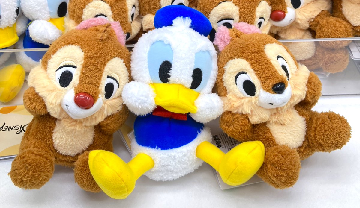 景品情報】 ドナルドダック＆チップ＆デール ひょこぴょこ ぬいぐるみ