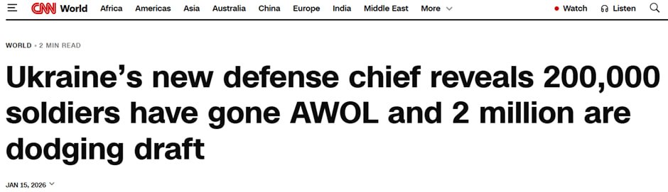 LLequeu's tweet image. While Kyiv’s leader rehearses #Davos-approved slogans about sacrifice and destiny, reality files for desertion: 200,000 soldiers have gone #AWOL—more than the entire #UK military. The new defense minister now calmly announces a nationwide manhunt for two million citizens guilty