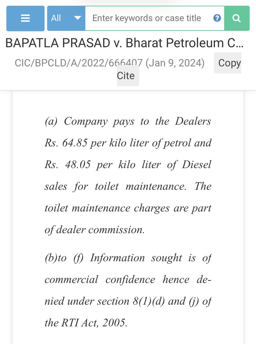rajeev51jc's tweet photo. @neerajmittalias @PetroleumMin 🙏 Sir,
👉🏻Free Clean Toilet, RO water at a Petrol Pump is a value addition for travellers &amp; customers. 
👉🏻But the Remunerations for providing these free services on a per litre basis is not at all adequate considering the high costs involved. https://t.co/ZlWDsc5rxX