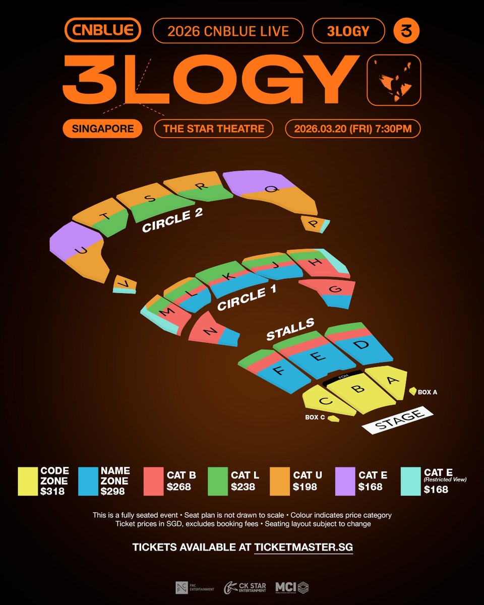 koreamonthly's tweet photo. [UPCOMING] CNBLUE Live World Tour '3LOGY' in Singapore'

📅 20 Mar 2026 (Fri), 7:30pm
📍 The Star Theatre
🎟️ 23 Jan 2026 (Fri), 2pm SGT Onwards

For more details: https://t.co/PIBJDNLatW

#CNBLUE #씨엔블루 #BOICE #3LOGY #3LOGYinSINGAPORE #CNBLUEinSG https://t.co/wSwXeBC8aD