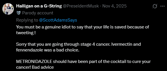 VictorFromDE's tweet image. If you truly have cancer, you either have a small parasite problem (protozoa, fungus, mold) or a medium to large parasite problem (roundworms, tapeworms, flatworms and their larvae). You may have a combination of both.

It is important to recognize this. Review the chart. Just…