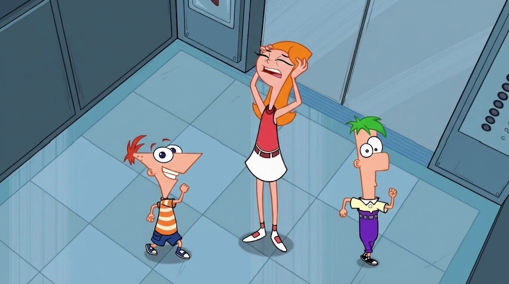 kw200102's tweet image. if I had a nickel for every time a dwampyverse character got stuck in an elevator, I'd have two nickels. Which isn't a lot, but it's weird that it happened twice, right?" 

#Milomurphyslaw #Phineasandferb #Dwampyverse