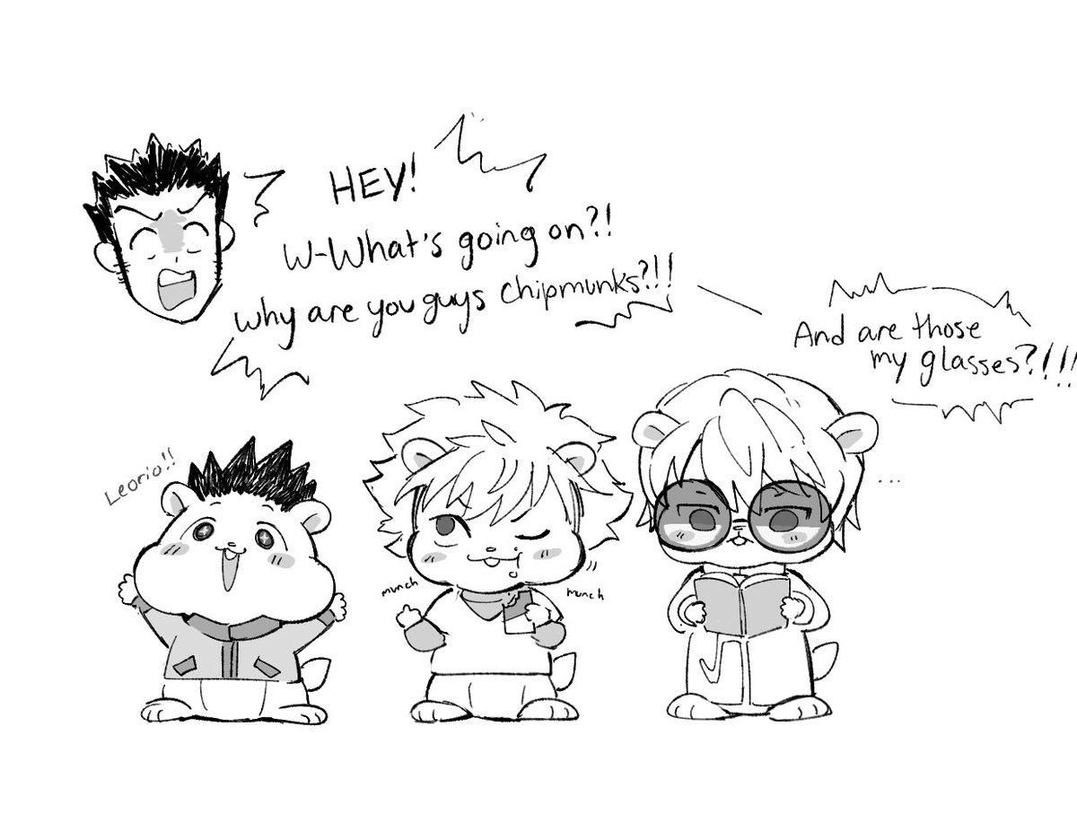 CometSams's tweet photo. gon and the chipmunks
#hxh #hunterxhunter https://t.co/XX7NA5NnNg
