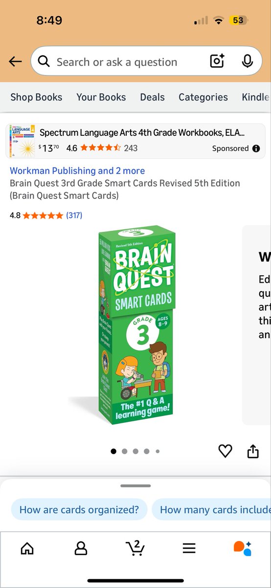 Why is a preferred pronouns question on a BrainQuest trivia game for third graders? And why are we encouraging acceptance over correctness and accuracy? Just curious…