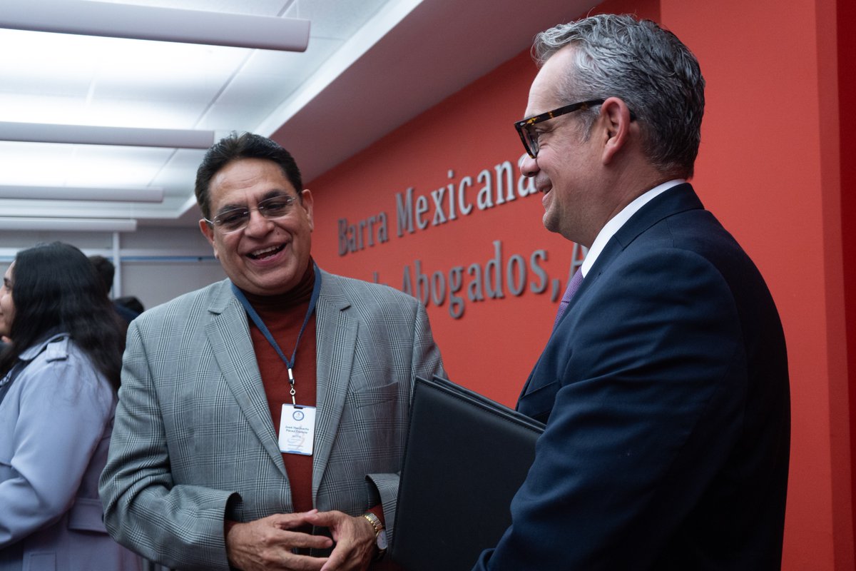 Hoy en el Capítulo Nuevo León de la Barra Mexicana, Colegio de Abogados, tuvimos el honor de recibir al Magistrado Axeel Miguel Arana Castaños.