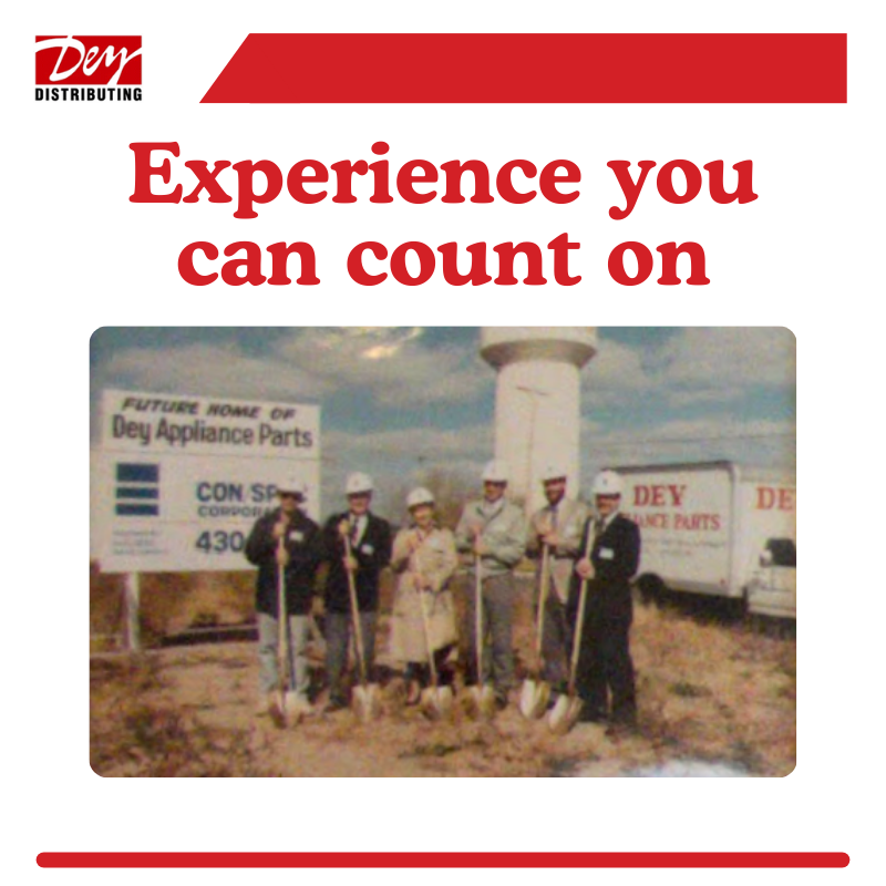 Experience matters.
For decades, Dey Distributing has supported appliance &amp; HVAC professionals and DIY'rs with reliable parts and industry know-how you can trust. Experience makes the difference.

#DeyDistributing #IndustryExperience #TrustedPartner