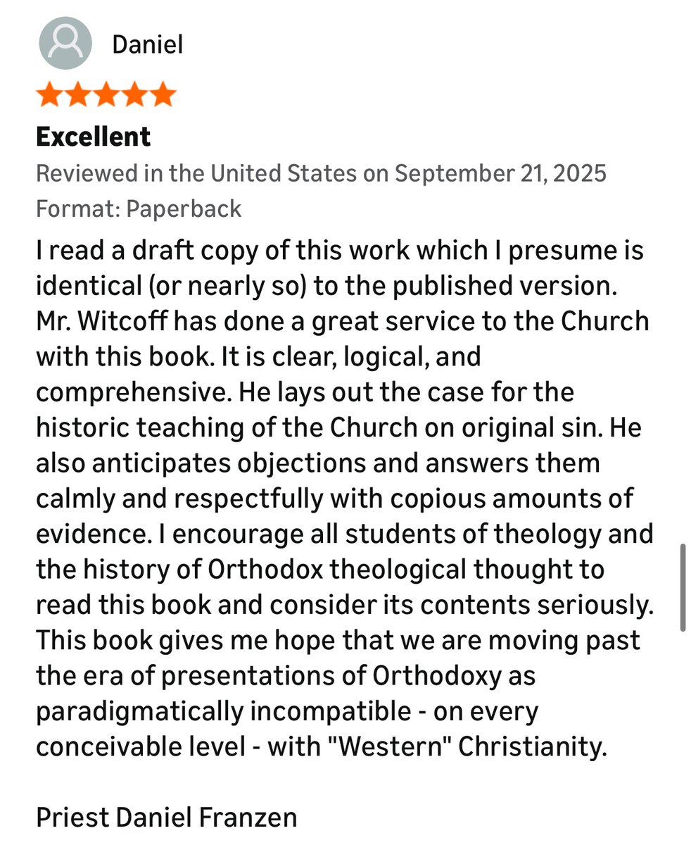 100% of clergy feedback from those who read “Original Sin For The Orthodox Church” has thus far been positive and encouraging. When you hear the angry sectarians claim that I am “going against the clergy” or that “no clergy agree with my views,” all they’re doing is bearing false