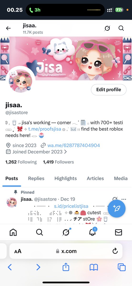 tokojisaa's tweet image. help repost &amp;gt;_____⭐️

alo, ini jisa alias @/jisastore. akun aku tumbang gusy jadi maw mencari mutual lama sekalian mutual baru juga boleee banget 👧🏻🍎

#zonauang