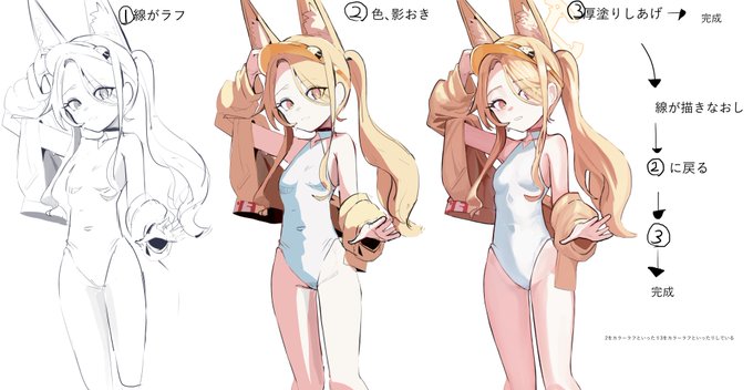 わからない、雰囲気でカラーラフをやってる 