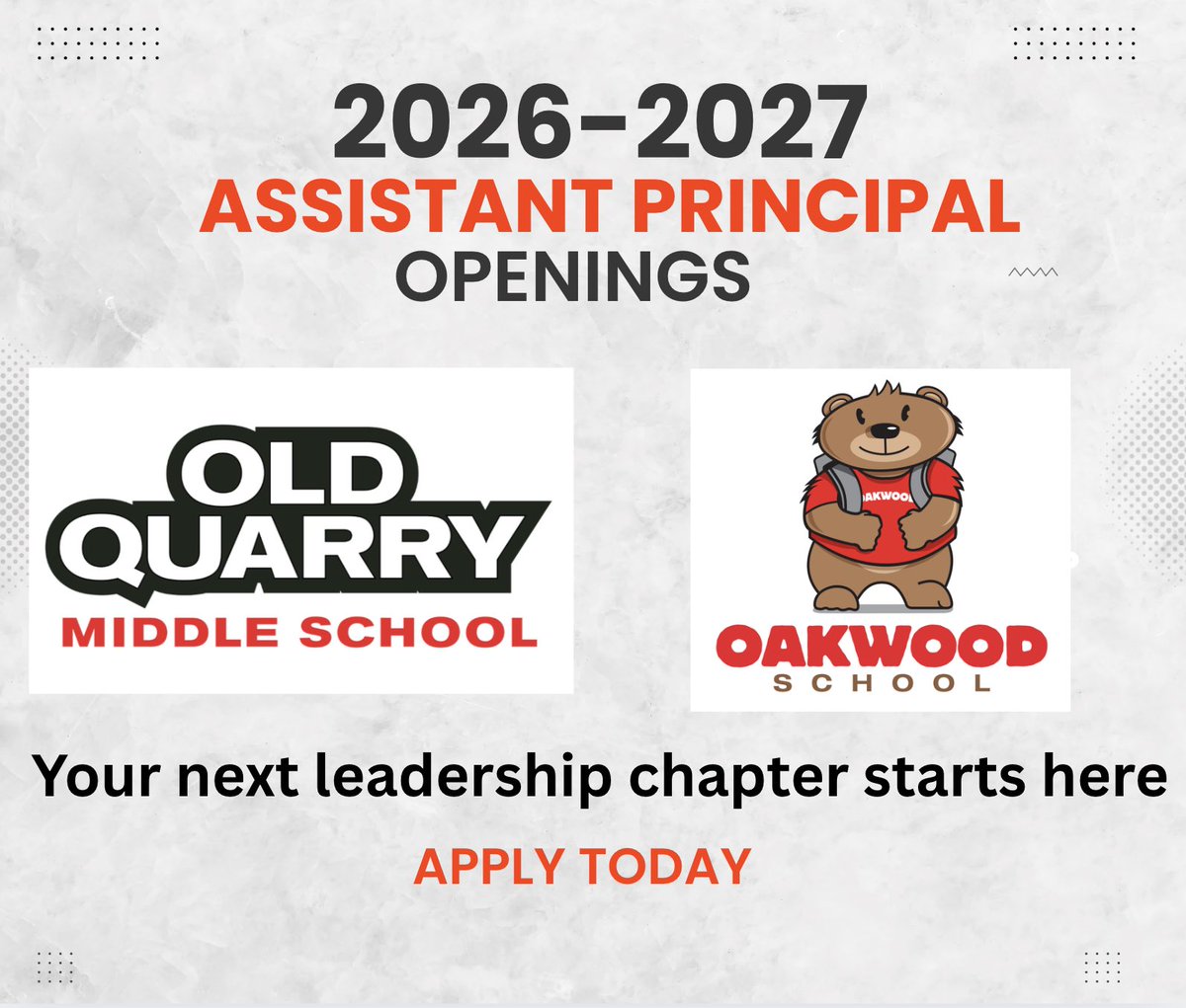 kwasnykate's tweet image. Where exceptional leaders join an exceptional admin team. ⬇️ Apply Now! applitrack.com/SD113a/onlinea…