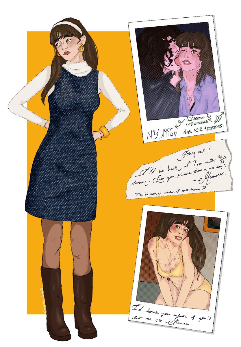 apatridadlilith's tweet image. Tbh not very lawless, I just wanted an excuse to draw Willow and her mosquito girlfriend. :) 
Might draw a Michelle version of this in the near future. 
#lesbyler #byler #bylerfanart