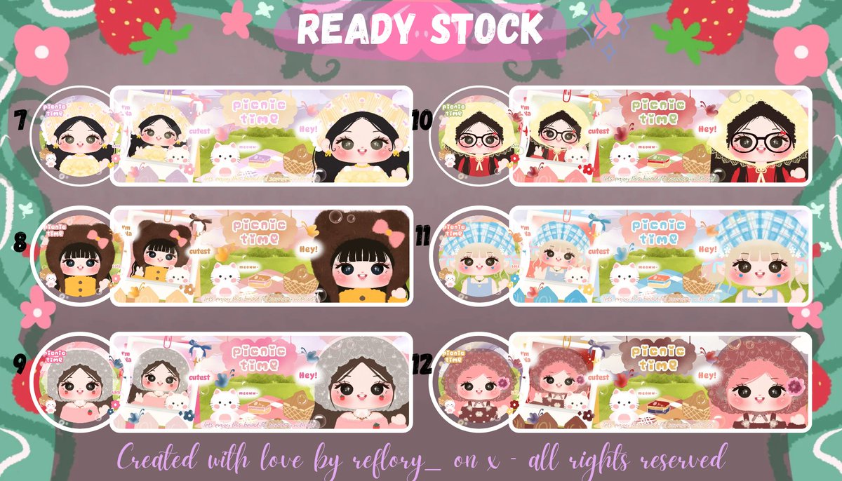 reflory_'s tweet image. [💗Help rt, makacihh💗]

Halooo manteman aku bawa 18 layout chibi ready stock dari katalog "picnic time", kali ini yang non muse🙌 layoutnya boleh dijemput mulai dari sekarang ya terimakasihh(^-^) 

🏷25k
💬Free retext

#zonauang #zonaba