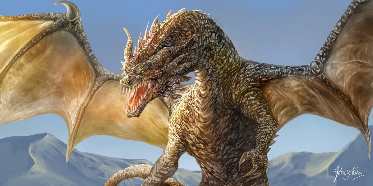 ปลายฟ้า รับวาดรูปมังกร tweet media