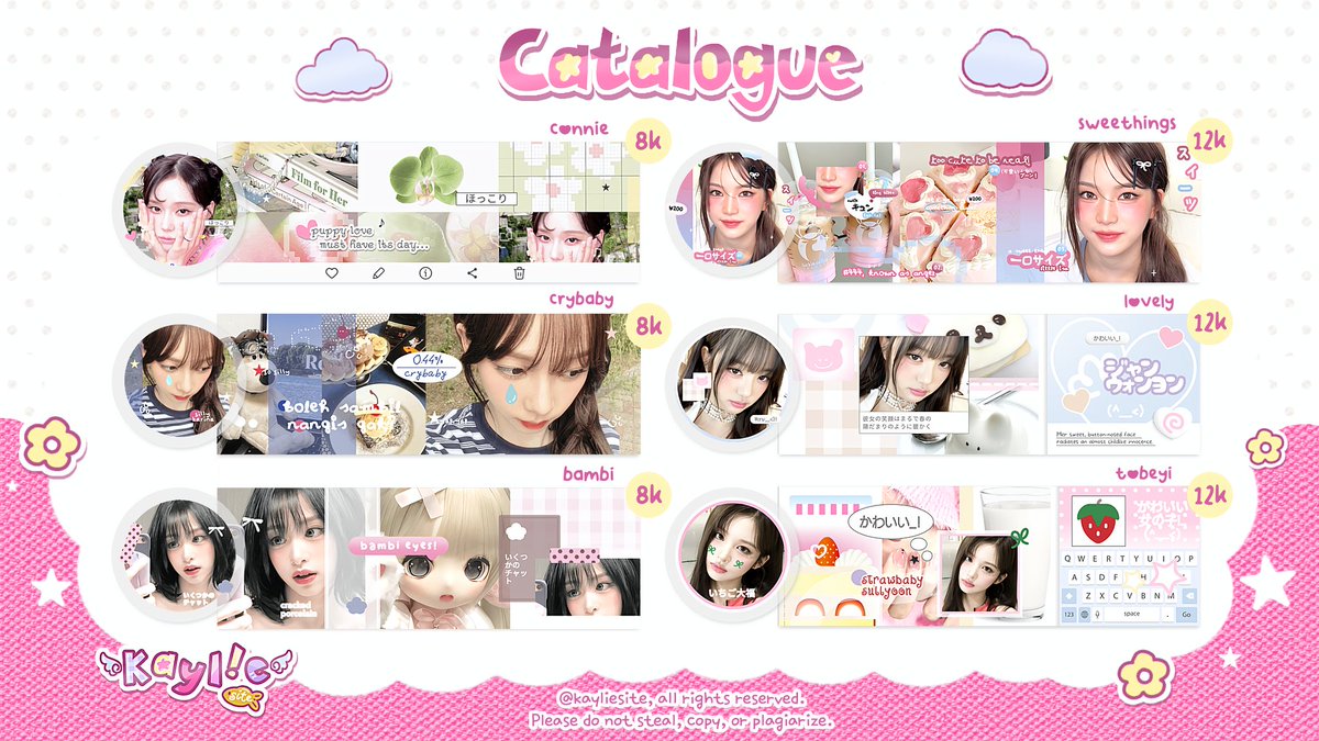 kayliesite's tweet image. ♫ㅤ۪ ʾ ๑👚🍥⠀repost will be cherished!⠀♥︎ 

(⠀my kiosk: open⠀) 💭🌷 “...살살!”  for lovers of trinkets, this space offers fancy profile layout ☆ 제발 check full catalogs on reply! __ :3 🐇🎼 ⁺ ᪈  come here,  99.9% lucky-hearts  &amp;lt; 4 you! &amp;gt; 🍀

#zonauang 16