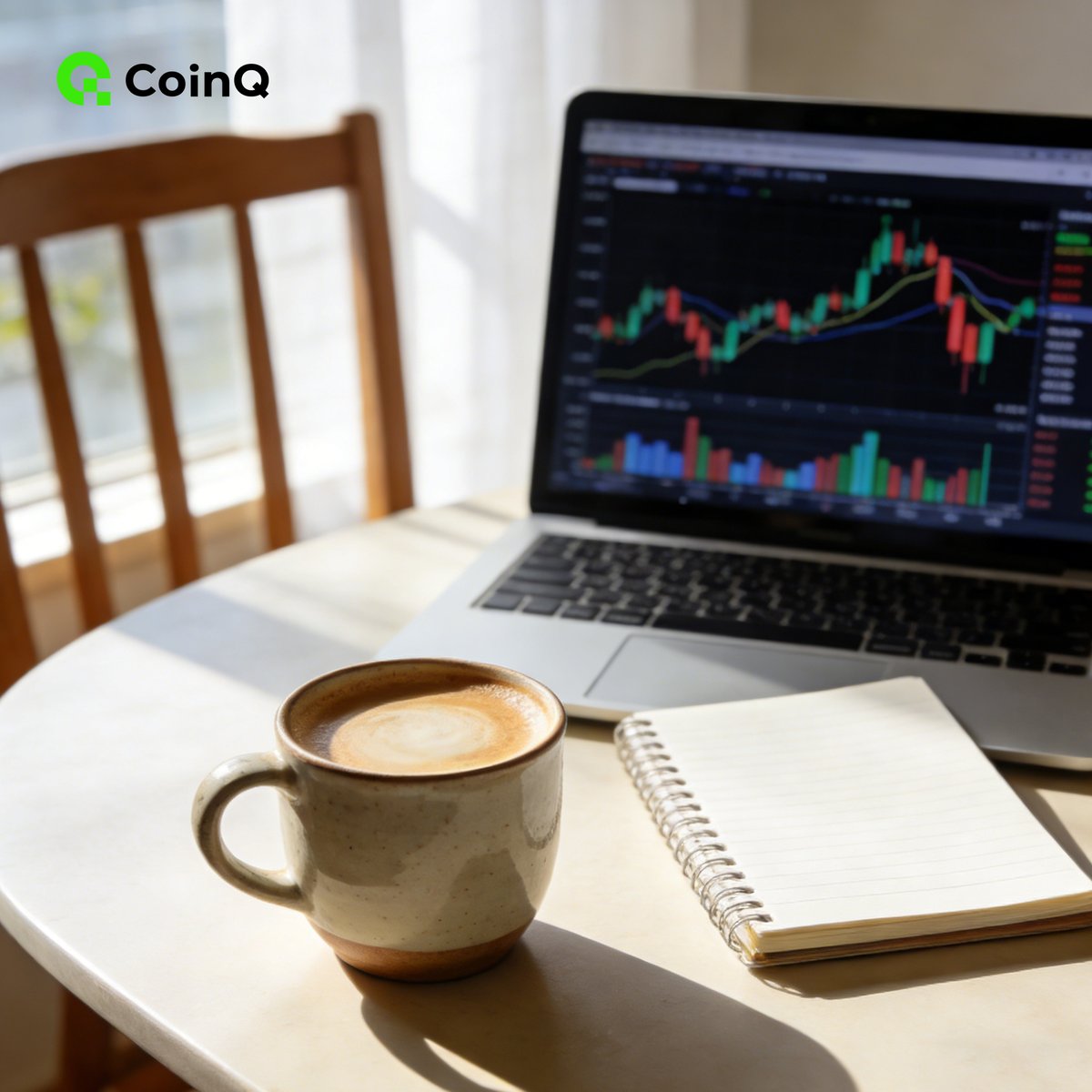 gm CoinQers ☀️ 今天是周五啦。 你今天的计划是啥—— 交易、学习，还是摸鱼放松？👀