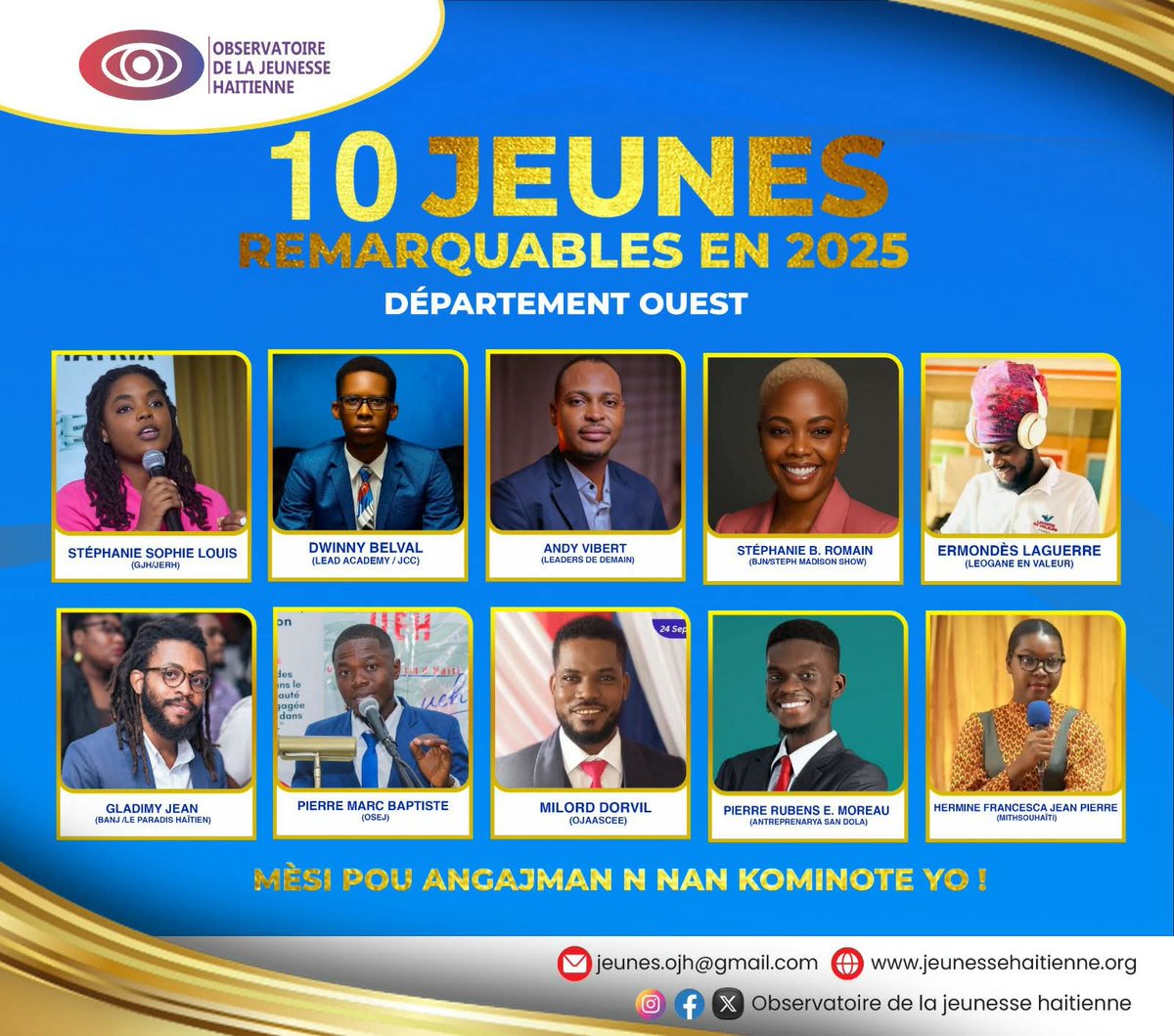 Observatoire de la Jeunesse Haïtienne (OJH) 🇭🇹 tweet media