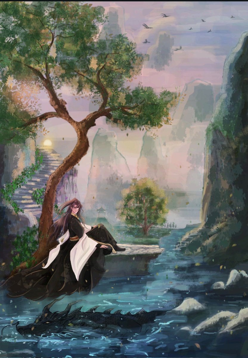 Here's my piece.. Uhmm .. I work rly hard on it, i think...😭😅😭. Pls go check it out and give some appreciation to all the fan works in the zine.. Thank you all for making this 6yaoi zine possible. #六爻