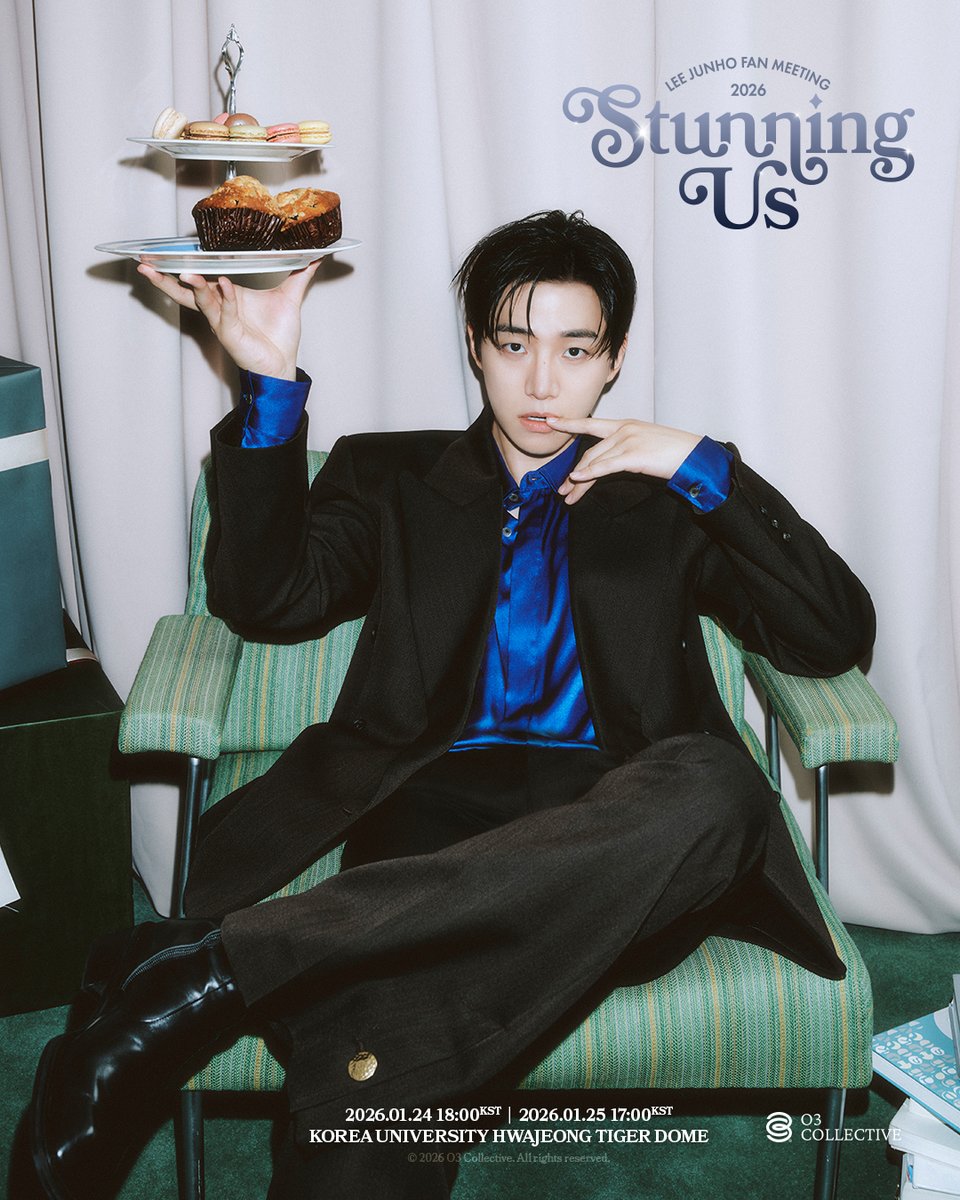 2026 LEE JUNHO FAN MEETING <STUNNING US>
Teaser Image #2

2026.01.24 (SAT) 6PM (KST)
2026.01.25 (SUN) 5PM (KST)
📍 KOREA UNIVERSITY HWAJEONG TIGER DOME

✨ Weverse Live Streaming
2026.01.25 (SUN) 5PM (KST)

#이준호 #LEEJUNHO
#STUNNINGUS
#2026_LEEJUNHO_FANMEETING
#O3Collective