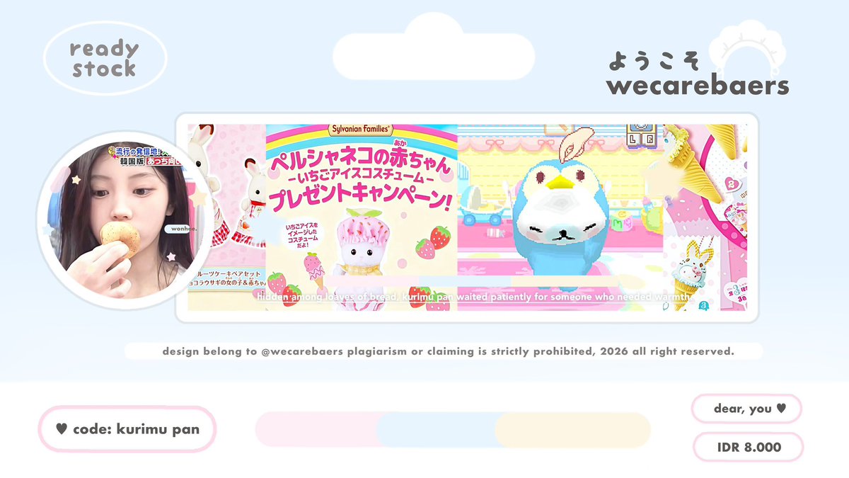 wecarebaers's tweet image. help repost ! timamaci &amp;gt;ᴗ&amp;lt;

👩🏻‍🍳 ⓘ heeelloo! aku bawa layout rs ready stock wonhee hanni haerin danielle yang bisa kamu jemput sekarang melalui direct messages or telegram ♡ IDR 8.OOO koin ia.  

#zonauang