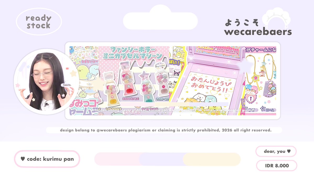 wecarebaers's tweet image. help repost ! timamaci &amp;gt;ᴗ&amp;lt;

👩🏻‍🍳 ⓘ heeelloo! aku bawa layout rs ready stock wonhee hanni haerin danielle yang bisa kamu jemput sekarang melalui direct messages or telegram ♡ IDR 8.OOO koin ia.  

#zonauang