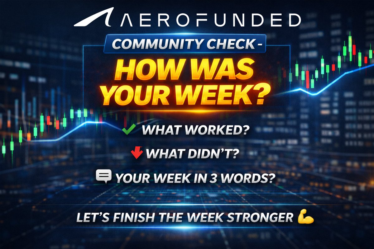 💬Community Check — How Was Your Week?

FX, Futures, Crypto — whatever you traded this week 📊

What worked?
What didn’t?
Reply with your week in 3 words 👇

Let’s finish the week stronger 💪