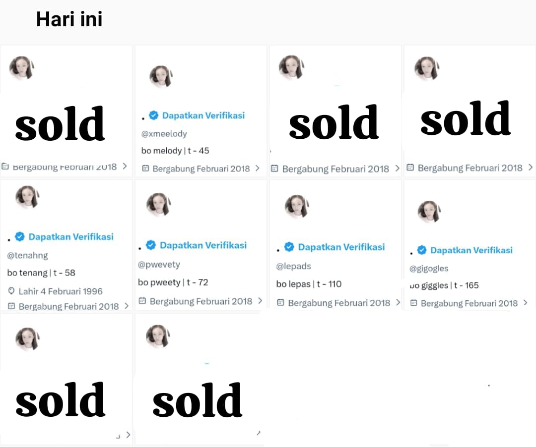 fimcry's tweet image. 𐙚 ۫  ׅ WTS AKUN KOSONGAN TAHUN LAMA Y10 --記雅

15.OOO/each
𐙚 ۫  ׅ  v email only (dom yahoo)
𐙚 ۫  ׅ masuk mt nonmoots, HT dimainin
𐙚 ۫  ׅ username mulchar
𐙚 ۫  ׅ dapet data lengkap
𐙚 ۫  ׅ set up cantik