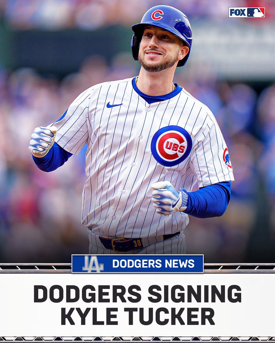 MLBONFOX's tweet image. BREAKING 🚨 Kyle Tucker is signing with the Los Angeles Dodgers, per multiple reports