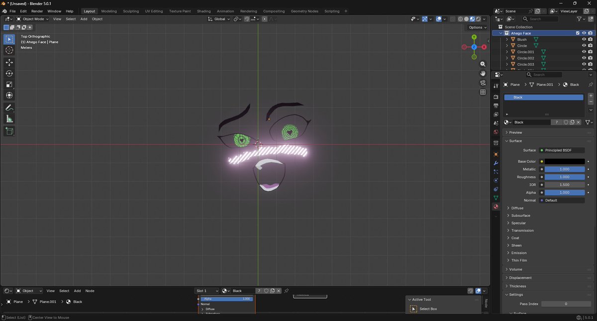 "Art"
Working on a graphic to go on a Sewer Squeeze bottle being gripped by a tentacle.  
This is serious business.
#MutantEpoch #ttrpg #anime #sewersqueeze #WIP #Blender3d