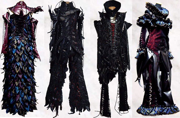 bab0oshk44's tweet image. Yukari Ohba’s designs for several visual kei artists