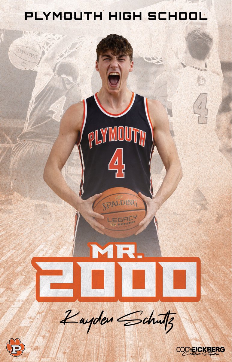 CodyEickberg's tweet image. History made in Plymouth Panther Boys Basketball tonight!

Senior @KaydenSchultz1 dropped 33 points tonight, pushing his career total to 2,000 points.

@michigantech is getting an absolute stud!

Proud of you, Kayden! Keep balling out. 💪🐾