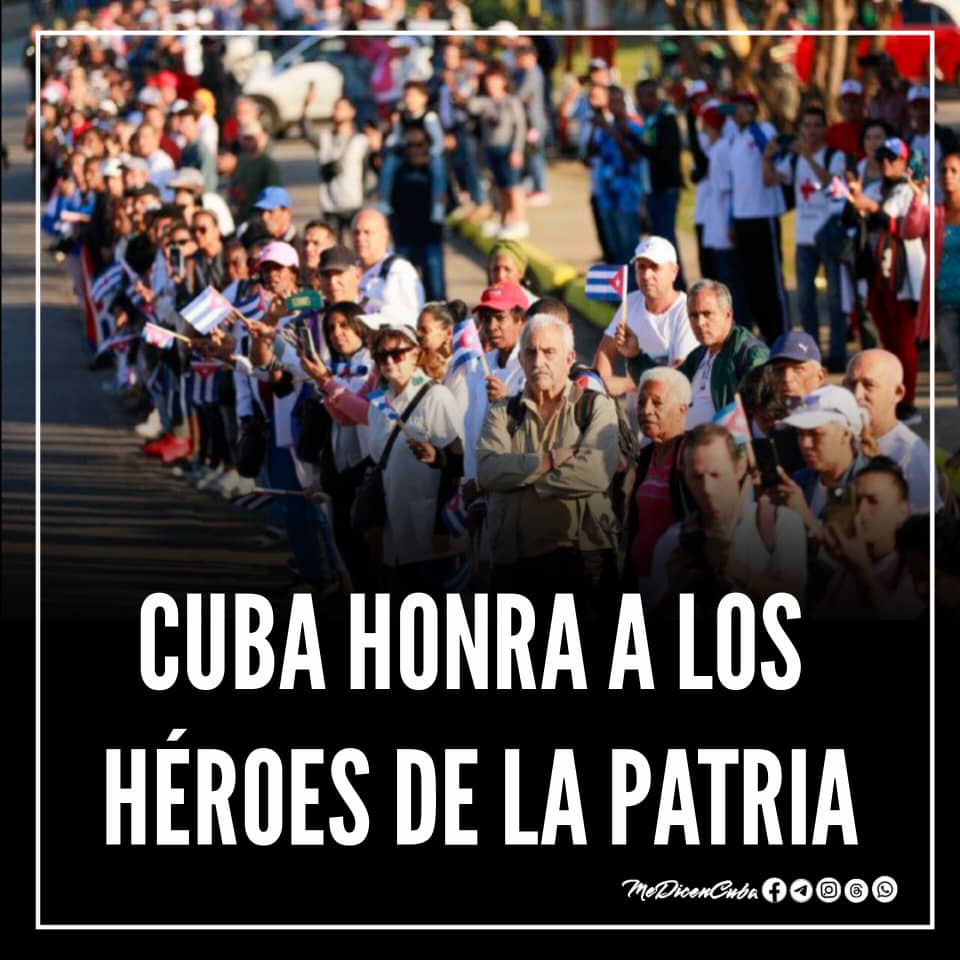 sntecdcmg's tweet photo. Así de grande es Cuba cuando se trata de honrar a sus hijos.#HonorYGloria https://t.co/OtPmqcMSCn