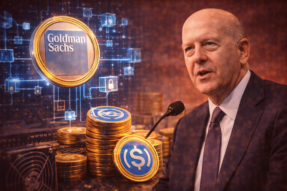 GOLDMAN SACHS CEO SAYS FIRM IS FOCUSING ON TOKENIZATION AND STABLECOINS  David Solomon, CEO of Goldman Sachs, said the firm is “spending a lot of  time” on tokenization, stablecoins, and prediction markets