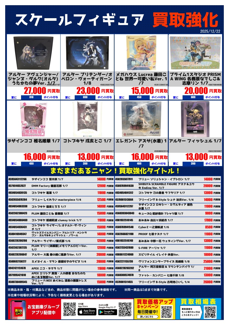 フィギュア買取】 スケールフィギュア買取募集中‼️ 被ってしまった
