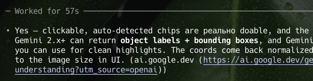 Thats a first, the new gpt 5.2 codex model just throwing in a random russian word? after i pasted a link to some google docs