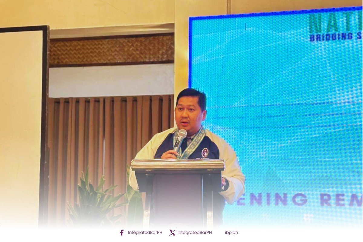 IntegratedBarPH's tweet photo. “We did not take our oath to enrich ourselves, but to serve. Denying aid to the defenseless because there is no fee betrays our purpose as lawyers.” — IBP NP at the National Legal Aid Summit, Boracay. #LegalAid #AccessToJustice #IBP https://t.co/fhabLBHJPy