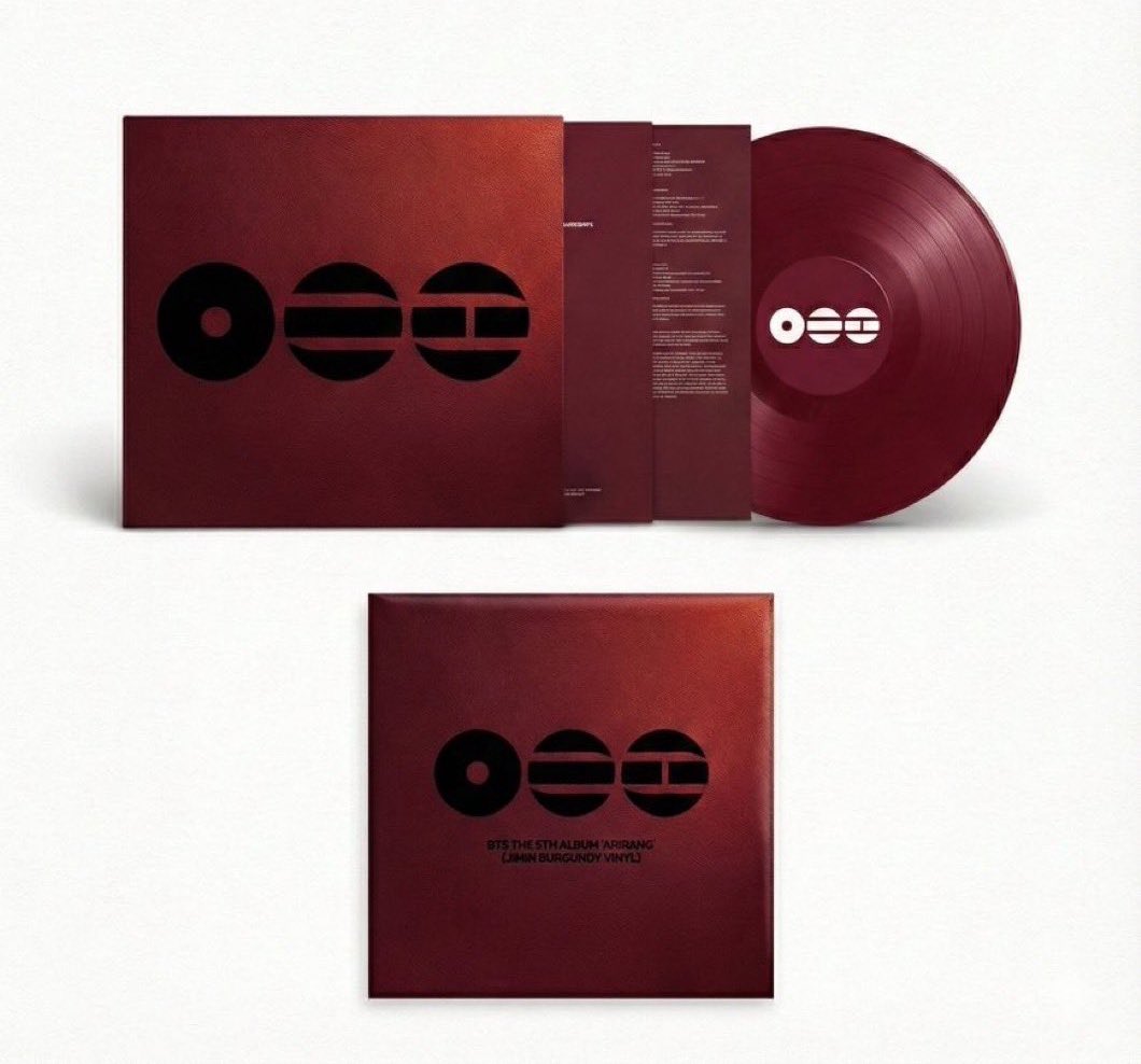 [INFO] #Jimin’s “ARIRANG” burgundy vinyl is up for pre-order on Weverse USA, the BTS Store, and Target 🛍️

📌 WEVERSE US STORE : shop.bts-official.us/products/bts-t…

📌 TARGET STORE : target.com/p/bts-the-5th-…