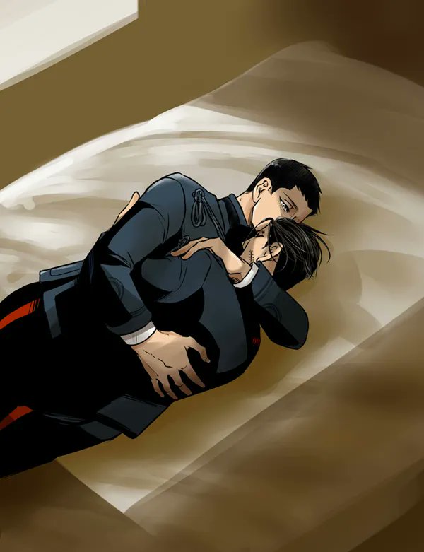 寒いので暖め合う異母兄弟