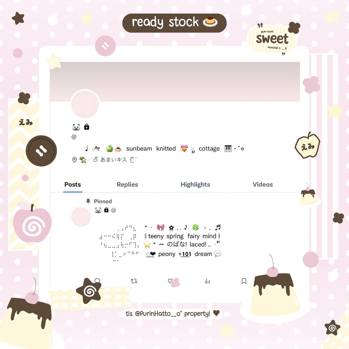 𝄞   ݁  💝  ₊  ♥︎  help  retweet ?¿

やあ!    mari  intip  saku  kecil  emi ..   🍏🎹
ah  a! ..  ada   beberapa  bundle   biography
bio   loc  location  &amp;&amp;  pin  pinned  wording  
messy  ready  stock  rs  yang  siap   dimiliki 

#zonauang  #zonaba