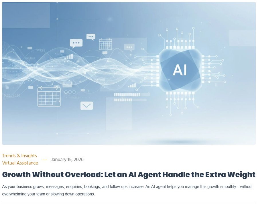Growth is great—until your inbox can’t keep up 📥

An AI agent scales with your business, handling more conversations without slowing down or overwhelming your team

👉 Read how AI enables growth without chaos:
 trdigitalservices.com/how-an-ai-agen…

#BusinessGrowth #Automation