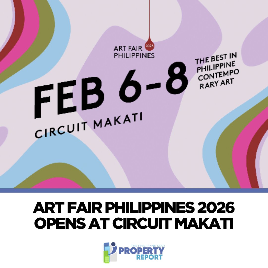 From February 6 to 8, Art Fair Philippines returns with its 2026 edition at Circuit Corporate Center One, marking a shift in both venue and ambition. #PropertyPR #MediaRelease #PropertyReport

READ MORE: propertyreport.ph/news-and-event…
