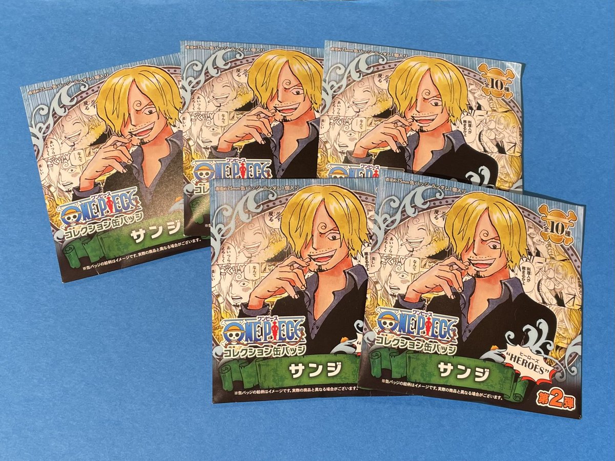 おすすめ】原画商品 コレクション缶バッジ“HEROES” サンジ 第2弾(全10