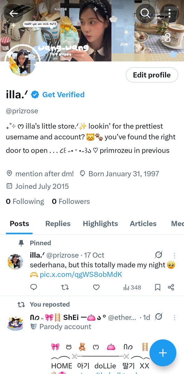 teqouilas's tweet image. help  repost,  thankyou  so  much.

halo, ini illa. untuk sementara waktu aku pindah kesini dulu, karena main acc &amp;amp; back-up ku kena culik huhu.

aku juga lagi cari moots lamaku &amp;amp; mau cari mutual baru disini, ayo temenan dan aku fb perlahan ya (selective). 🫶

#zonauang